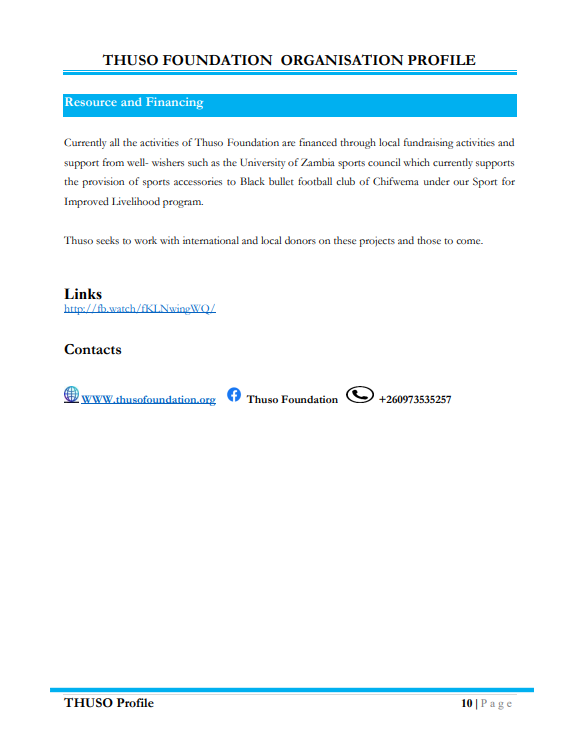 Thuso Sports Profile Page 10